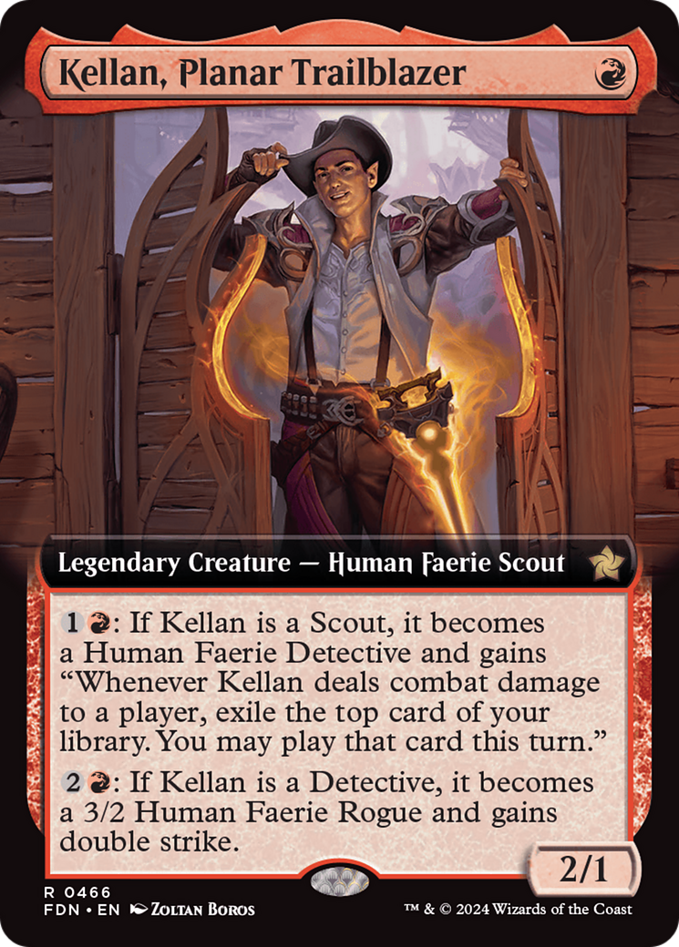 Image of Kellan, Planar Trailblazer (Extended Art) (FDN-466) - Foundations: (Extended Art) Foil