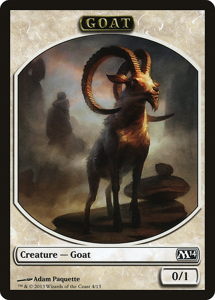 Image of Goat Token (M14-004) - Magic 2014 Tokens
