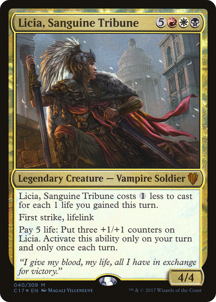 Image of Licia, Sanguine Tribune (C17-040) - Commander 2017 Foil