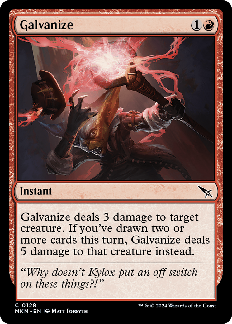 Image of Galvanize (MKM-128) - Murders at Karlov Manor Foil