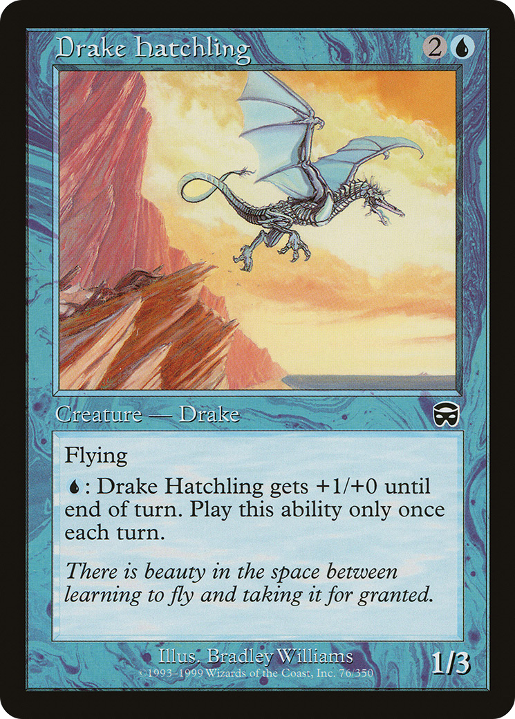 Image of Drake Hatchling (MMQ-076) - Mercadian Masques