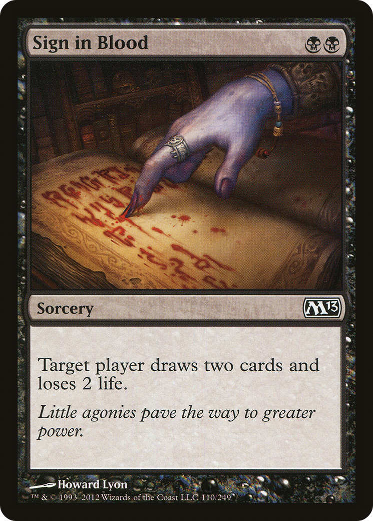 Image of Sign in Blood (M13-110) - Magic 2013