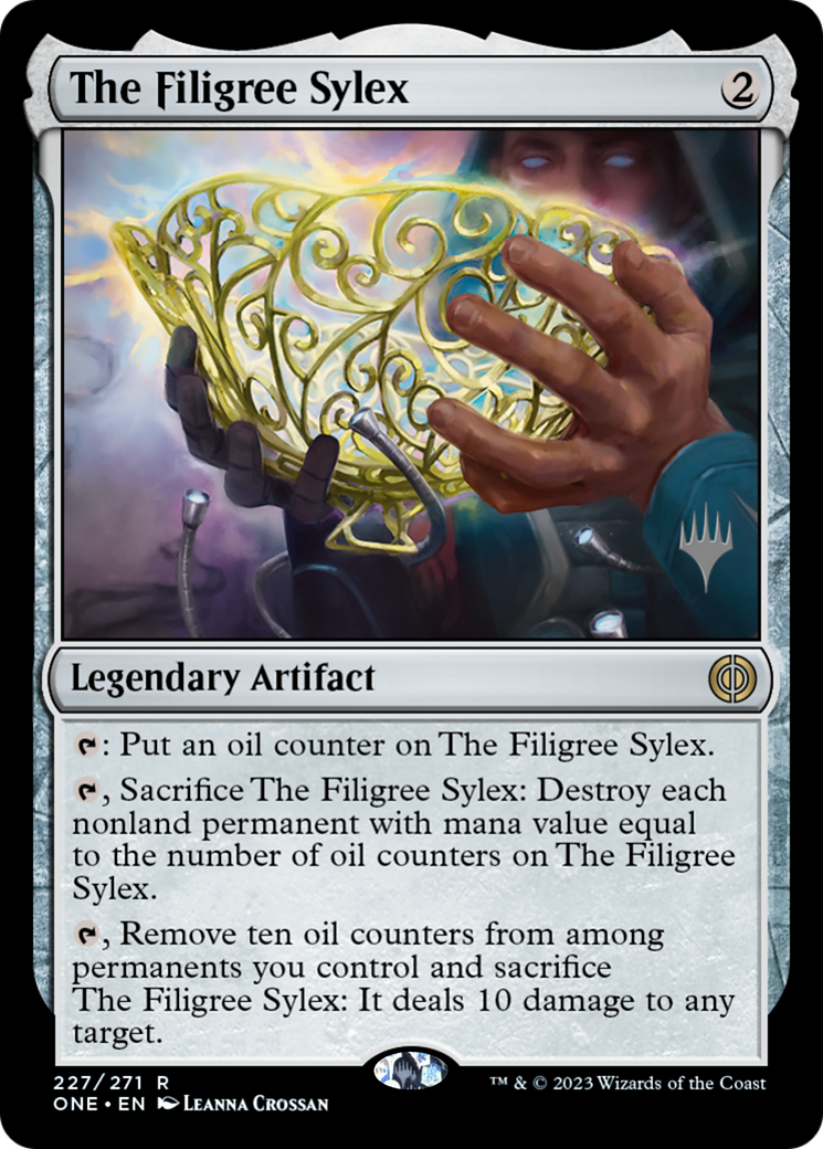 Image of The Filigree Sylex (PPONE-227) - Phyrexia: All Will Be One Promos