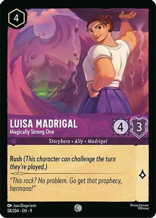 Image of Luisa Madrigal - Magically Strong One (58/204) - Fabled