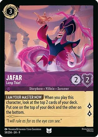 Image of Jafar - Lamp Thief (59/204) - Fabled Cold Foil