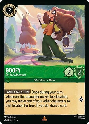 Image of Goofy - Set for Adventure (74/204) - Fabled Cold Foil