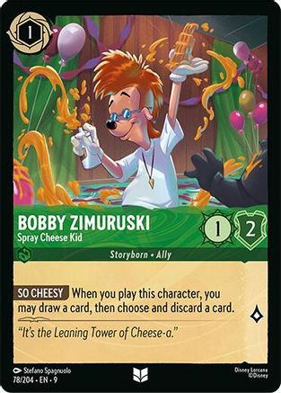 Image of Bobby Zimuruski - Spray Cheese Kid (78/204) - Fabled Cold Foil