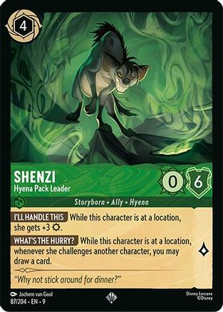Image of Shenzi - Hyena Pack Leader (87/204) - Fabled Cold Foil
