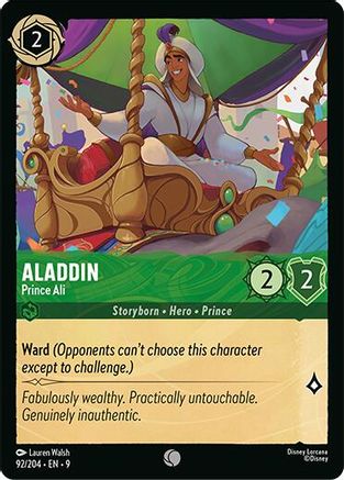 Image of Aladdin - Prince Ali (92/204) - Fabled Cold Foil