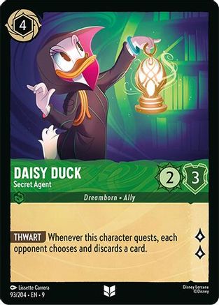 Image of Daisy Duck - Secret Agent (93/204) - Fabled Cold Foil
