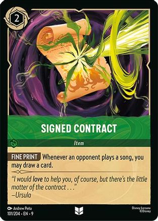 Image of Signed Contract (101/204) - Fabled