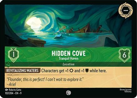 Image of Hidden Cove - Tranquil Haven (102/204) - Fabled Cold Foil