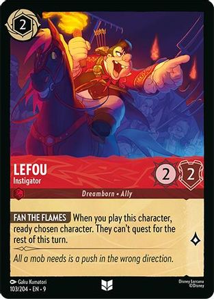 Image of LeFou - Instigator (103/204) - Fabled Cold Foil