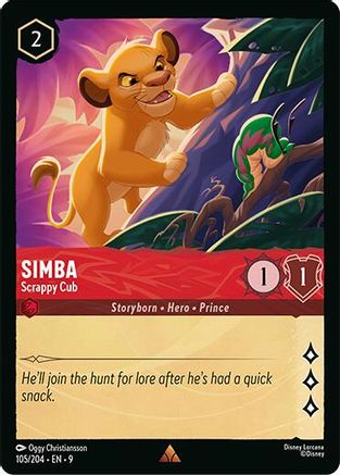 Image of Simba - Scrappy Cub (105/204) - Fabled