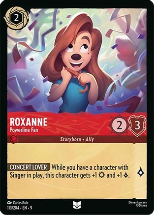Image of Roxanne - Powerline Fan (113/204) - Fabled Cold Foil