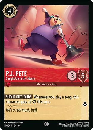 Image of P.J. Pete - Caught Up in the Music (114/204) - Fabled Cold Foil