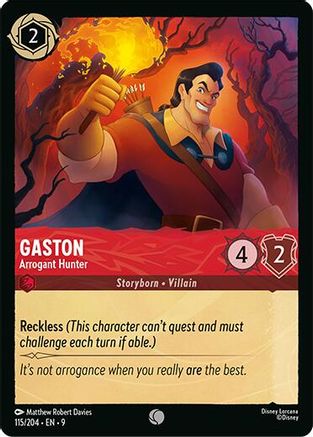 Image of Gaston - Arrogant Hunter (115/204) - Fabled