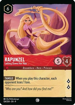Image of Rapunzel - Letting Down Her Hair (124/204) - Fabled Cold Foil