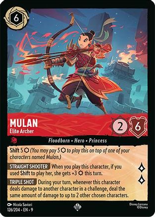 Image of Mulan - Elite Archer (126/204) - Fabled Cold Foil