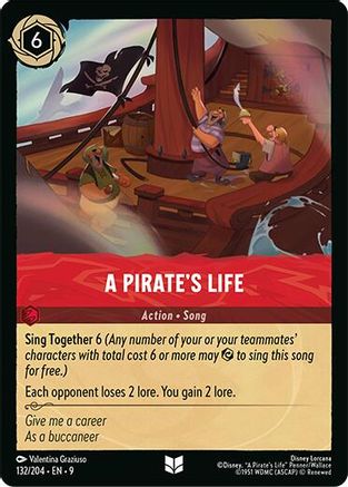 Image of A Pirate's Life (132/204) - Fabled Cold Foil