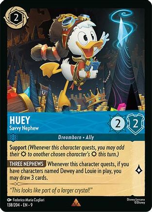 Image of Huey - Savvy Nephew (138/204) - Fabled Cold Foil
