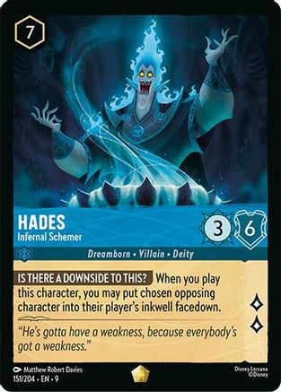 Image of Hades - Infernal Schemer (151/204) - Fabled Cold Foil