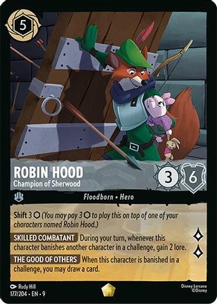 Image of Robin Hood - Champion of Sherwood (177/204) - Fabled Cold Foil