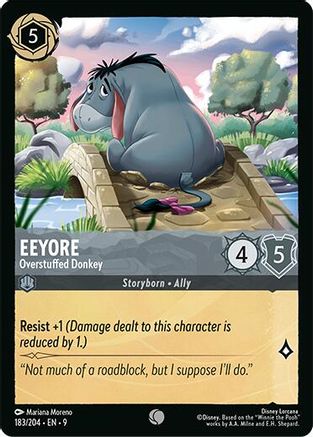 Image of Eeyore - Overstuffed Donkey (183/204) - Fabled Cold Foil