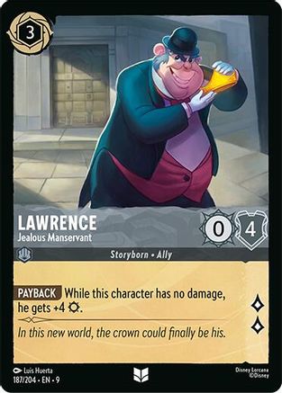 Image of Lawrence - Jealous Manservant (187/204) - Fabled Cold Foil