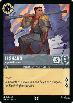 Image of Li Shang - Imperial Captain (193/204) - Fabled