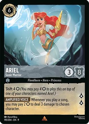 Image of Ariel - Sonic Warrior (195/204) - Fabled Cold Foil