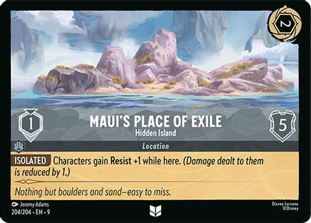 Image of Maui's Place of Exile - Hidden Island (204/204) - Fabled Cold Foil