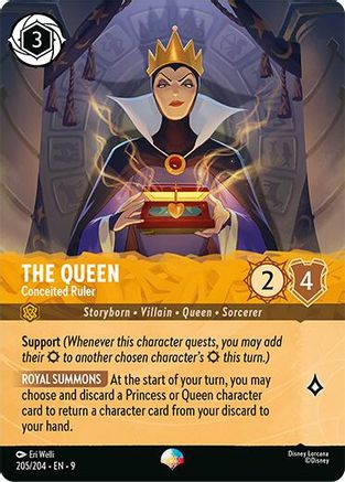 Image of The Queen - Conceited Ruler (Epic) (205/204) - Fabled Holofoil