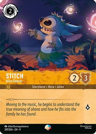 Image of Stitch - Alien Dancer (Epic) (207/204) - Fabled Holofoil