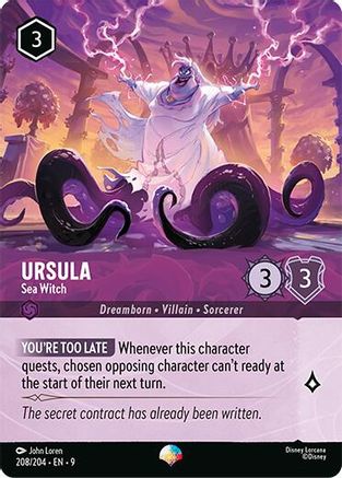 Image of Ursula - Sea Witch (Epic) (208/204) - Fabled Holofoil