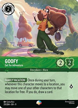Image of Goofy - Set for Adventure (Epic) (211/204) - Fabled Holofoil