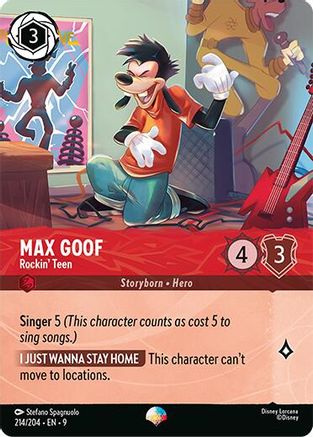 Image of Max Goof - Rockin' Teen (Epic) (214/204) - Fabled Holofoil