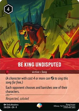 Image of Be King Undisputed (Epic) (216/204) - Fabled Holofoil