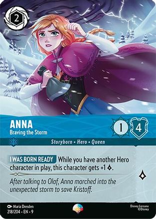 Image of Anna - Braving the Storm (Epic) (218/204) - Fabled Holofoil