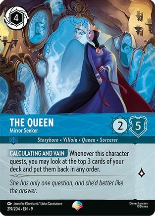 Image of The Queen - Mirror Seeker (Epic) (219/204) - Fabled Holofoil