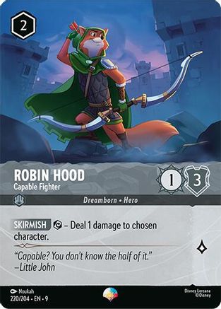 Image of Robin Hood - Capable Fighter (Epic) (220/204) - Fabled Holofoil