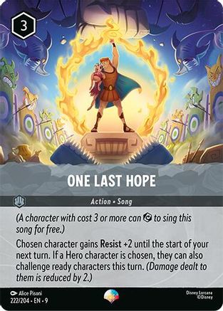 Image of One Last Hope (Epic) (222/204) - Fabled Holofoil
