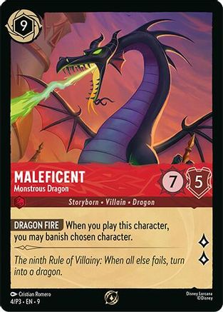 Image of Maleficent - Monstrous Dragon (Store Championship Participant) (4/P3) - Disney Lorcana Promo Cards