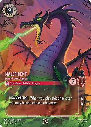 Image of Maleficent - Monstrous Dragon (Store Championship) (5/P3) - Disney Lorcana Promo Cards Holofoil
