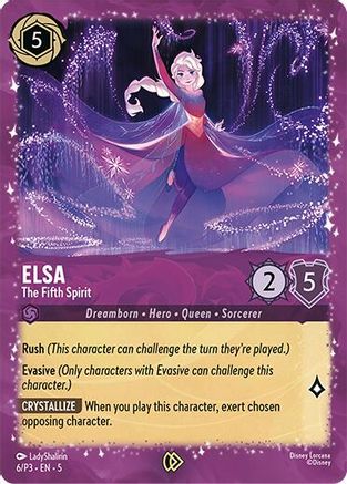Image of Elsa - The Fifth Spirit (6/P3) - Disney Lorcana Promo Cards Holofoil