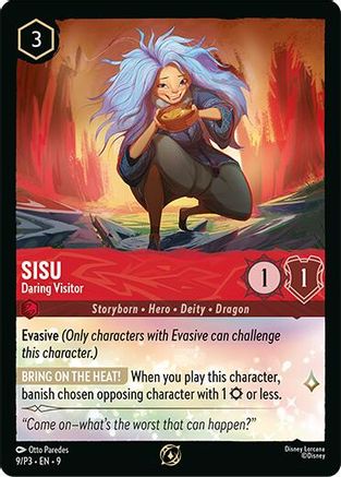 Image of Sisu - Daring Visitor (9/P3) - Disney Lorcana Promo Cards Cold Foil