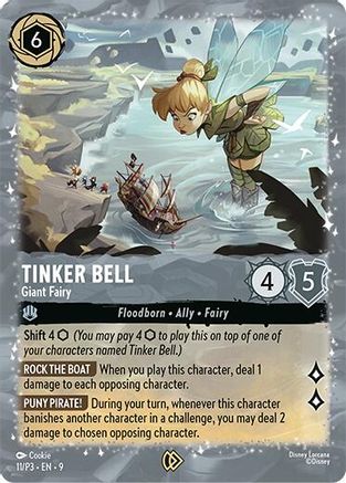 Image of Tinker Bell - Giant Fairy (11/P3) - Disney Lorcana Promo Cards Holofoil