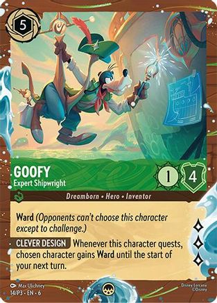 Image of Goofy - Expert Shipwright (Disney Cruise Promo) (14/P3) - Disney Lorcana Promo Cards Holofoil