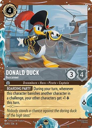 Image of Donald Duck - Buccaneer (Disney Cruise Promo) (15/P3) - Disney Lorcana Promo Cards Holofoil
