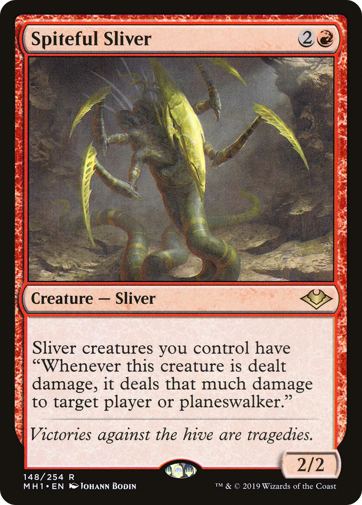 Image of Spiteful Sliver (MH1-148) - Modern Horizons Foil